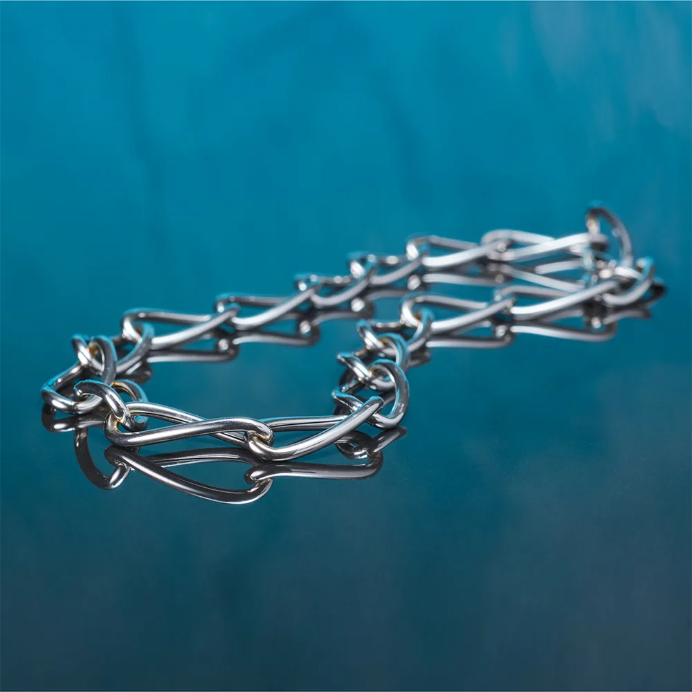 Chain in 18k white gold — Joyería Liévano
