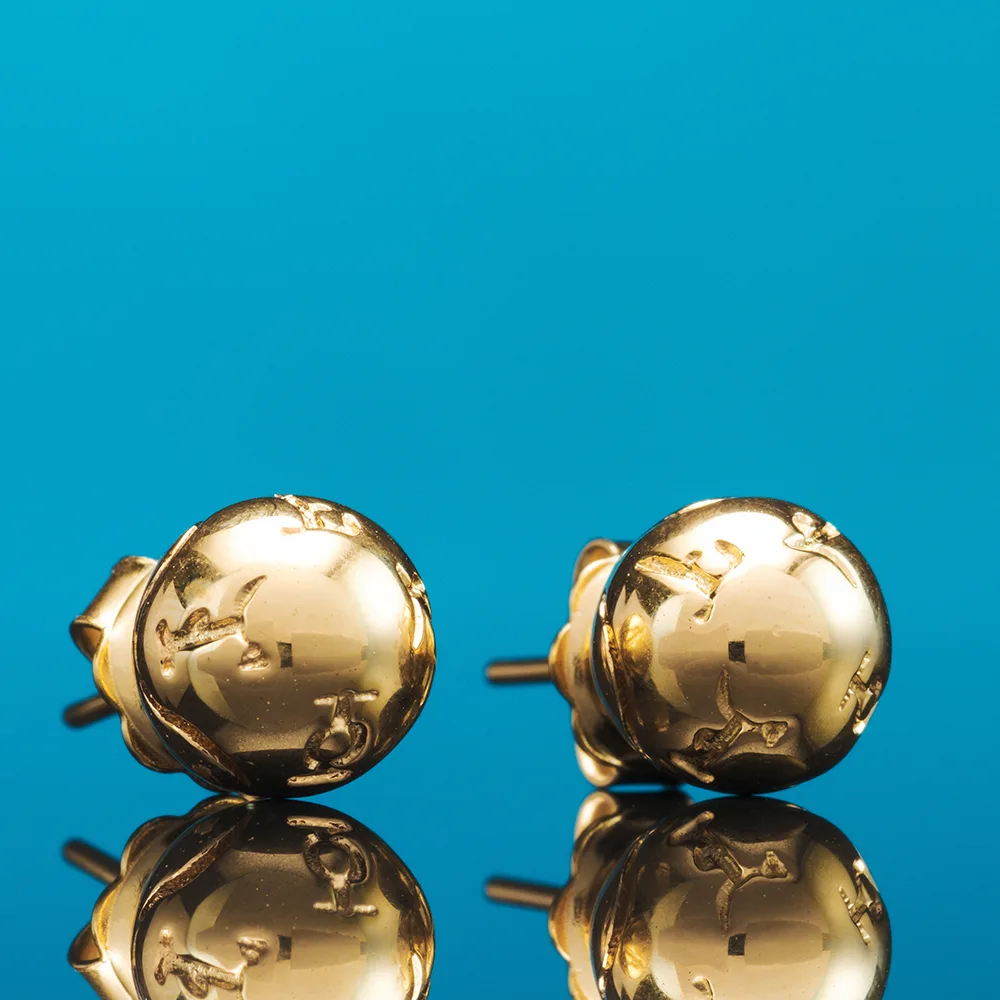 Earrings in 18k gold — Joyería Liévano