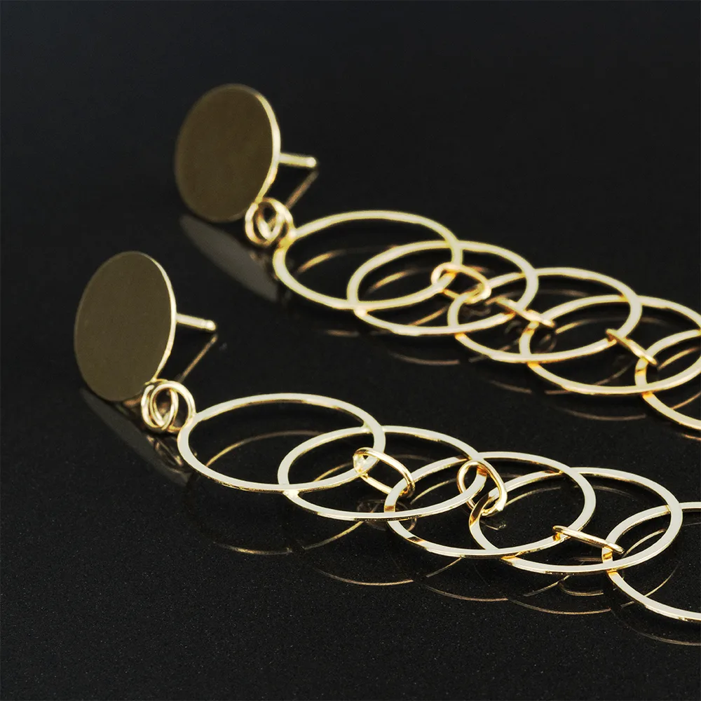 Earrings in 18k gold — Joyería Liévano