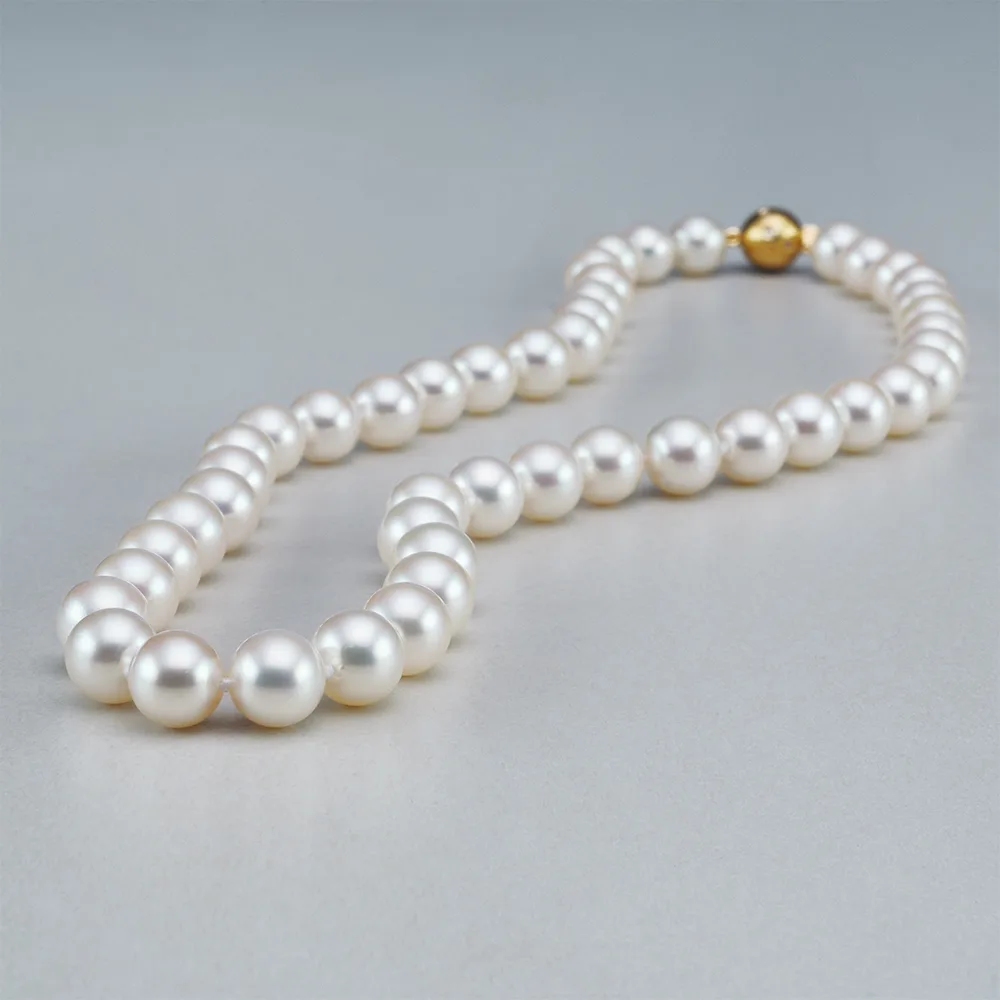 Necklace with pearls in 18k gold — Joyería Liévano